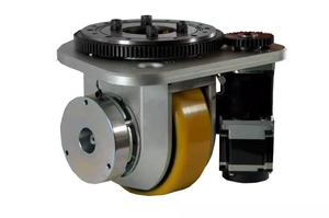 Rueda de poliuretano <span class=keywords><strong>AGV</strong></span> de 200mm, volante omnidireccional, capacidad de carga de 1000KG para Bola de maquinaria guiada automatizada Industrial - Product Image 2