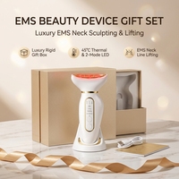 Appareil de massage pour le soin de la peau, marque privée, portable, pour le visage et le cou, machine de beauté faciale pour usage domestique, cadeaux de luxe