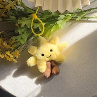 Nouveaux produits personnalisés en gros, très demandés : Mini jouet en peluche mignon en forme de tournesol, pendentif décoratif pour sac à dos