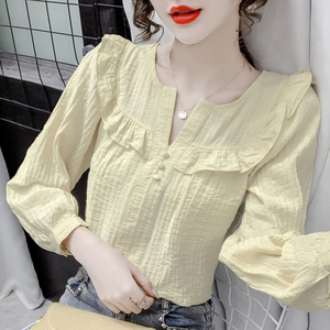 <span class=keywords><strong>เสื้อ</strong></span>ชีฟองแขนสั้นผู้หญิงสไตล์<span class=keywords><strong>เกาหลี</strong></span> ดีไซน์ทันสมัย รุ่นใหม่ ใส่แล้วดูผอมเพรียว - Product Image 1