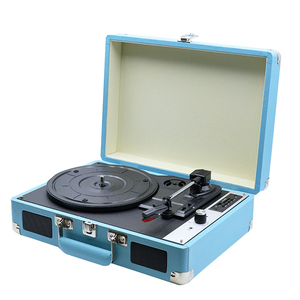 Tocadiscos de Vinilo Estilo Bolso Vintage en Oferta, 3 Velocidades, Parada Automática, Salida RCA, Reproductor de Música BT, Regalo para Sala de Estar - Product Image 5
