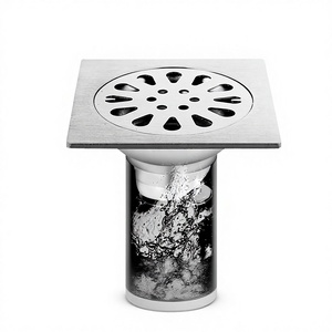 Custom 304 Stainless Steel Anti-Odor Floor <b>Drain</b> <b>Brushed</b> Bathroom Washing Machine Use Modern Simple Design Direct Sale - Product Image 4