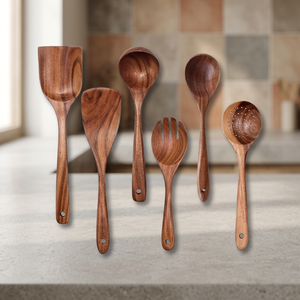 Cuillère en bois artisanale de haute qualité, finition laquée, sans danger pour les aliments, ustensile de cuisine et de service à prix très compétitifs - Product Image 1