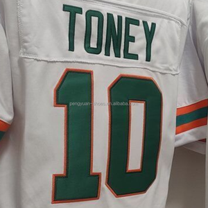 准备发货 Malachi Toney 白色优质缝制美式大学橄榄球球衣 - Product Image 1
