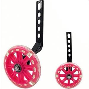 Ruedas de entrenamiento para bicicletas infantiles de 12 pulgadas, color rosa, de metal, con luces intermitentes, para bicicletas de equilibrio para niños - Product Image 4