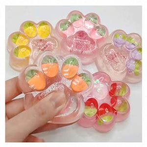 Collection de jouets anti-stress ultra doux en TPR, motif griffe de chat, multicolores, style Kawaii, boules Mochi sensorielles à presser - Product Image 4