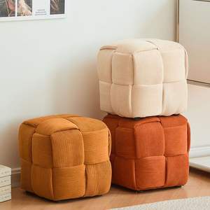 Taburete de almacenamiento de terciopelo multicolor de lujo moderno para sala de estar, pasillo y dormitorio, venta al por mayor de fábrica - Product Image 3