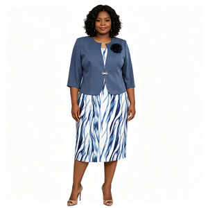 Ensembles pour femmes grandes tailles, ensembles d'automne pour femmes, ensembles de vêtements 2 pièces, vêtements pour femmes, robe élégante pour l'église - Product Image 6