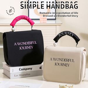 Nouvelle Trousse de Toilette de Luxe Portable Grande Capacité avec Crochet, Sac de Rangement Cosmétique de Voyage en Tissu Oxford - Product Image 2