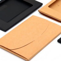 Enveloppe photo personnalisée réutilisable en papier kraft avec pelliculage mat et doublure pour cartes de vœux et photomaton