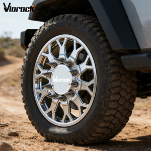 Rines Viorock Agresivos de Aleación Forjada <span class=keywords><strong>para</strong></span> Camionetas Ford y RAM, Disponibles en 18*8.25, 8.6.5, 22, 24, 26, 28 y 30 Pulgadas, Acabado Pulido - Product Image 6
