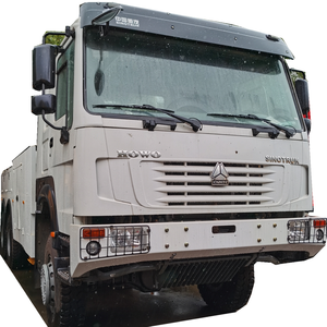 6x6 howo remote control rotary road wrecker recovery truck with