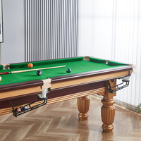 Flower Legs Home Five Points Training Pool Table Standard American Billiards Solid Wood Parent-Child Billiards Wholesale