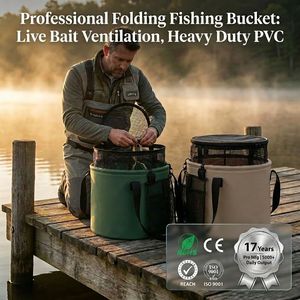Best 10L 20L Collapsible <strong>Water</strong> Folding Bucket with Filter Foldable Rubber <strong>Storage</strong> <strong>Container</strong> for Barbecue Fishing Washing Picnic - Product Image 1