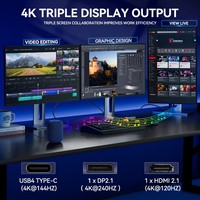 Mini PC OEM AMD Ryzen 7 8745HS 7640HS, PC de Escritorio para Juegos, PC con IA, DDR5, OCuLink, USB4, Windows 11 Pro