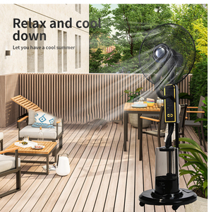 Custom Commercial High Pressure Electric Air Cooling Water Mist <strong>Fan</strong> <strong>Remote</strong> <strong>Control</strong> Adjustable Height Oscillating RV Hotel - Product Image 5