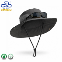 Topi Bucket Ringan Warna Solid dengan Tempat Kacamata Samping untuk Pemakaian Kasual Unisex dari Hat Factory