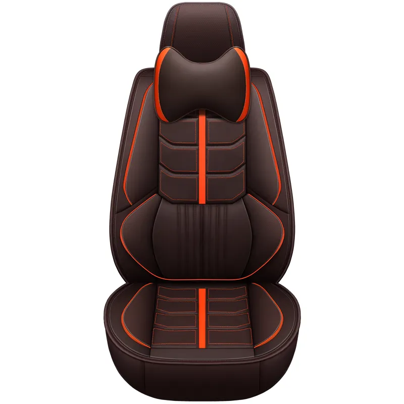 Высококачественный дышащий протектор для автомобильного сиденья из искусственной кожи, универсальный чехол для автомобильного сиденья, полный комплект, подходит для большинства автомобилей с пользовательским логотипом для BMW