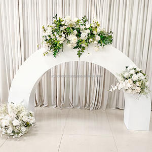 Factory Hot Selling Style Metal Large Curved <b>Arch</b> Background <b>Decoration</b> Bracket Wedding <b>Decoration</b> Party Event Scene Layout - Product Image 1