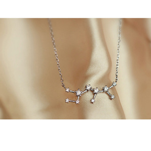Collar del zodiaco de Plata de Ley 925, Collar de constelación Celestial, joyería, mejor amigo, regalo - Product Image 4