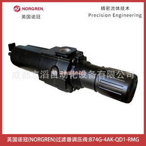 วาล์วลดแรงดันนอร์เกรน B74G-4AK-QD1-RMG 1/4 นิ้ว สำหรับแก๊สอุณหภูมิปกติ - Product Image 5