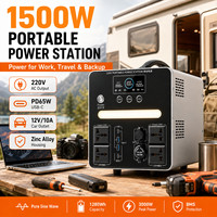 Estación de Energía Portátil OEM de Onda Sinusoidal Pura de 1280Wh con Tomas de Corriente Alterna y USB C PD65W para Exteriores y Energía de Respaldo