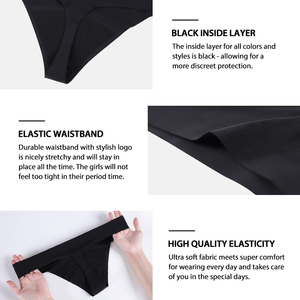 Culottes post-partum de haute qualité pour femmes, culottes de règles anti-fuites, sous-vêtements de protection pour les règles, femmes adultes - Product Image 5