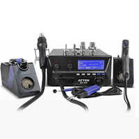 ATTEN MS-900 Système de réparation 4 en 1 : Station de retravaillage à air chaud, Fer à souder, Pistolet à dessouder à aspiration, Stylo de récupération d'étain, Station de dessoudage