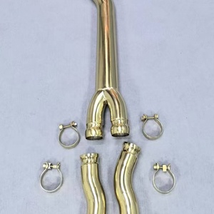 Produit phare : Échappement Catback Valvetronic en alliage de titane pour BMW 2021-2024 G80 M3 G82 M4 3.0T S55B30 avec placage or intégral - Product Image 5