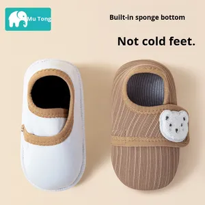 Scarpe da casa da interno da 1 a 3 anni con Sole morbida per bambini scarpe da bambino antiscivolo in gomma primavera autunno classe - Product Image 3