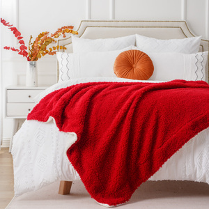 Byintex-couverture <span class=keywords><strong>polaire</strong></span> Sherpa personnalisée, confortable et chaud, pour canapé, lit, canapé, adultes et enfants, hiver - Product Image 4