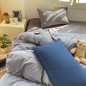 Nouvelle housse <span class=keywords><strong>de</strong></span> couette <span class=keywords><strong>en</strong></span> gros <span class=keywords><strong>de</strong></span> faux lin <span class=keywords><strong>en</strong></span> microfibre lavée <span class=keywords><strong>en</strong></span> <span class=keywords><strong>ligne</strong></span> dans les ensembles <span class=keywords><strong>de</strong></span> literie à bas prix - Product Image 6