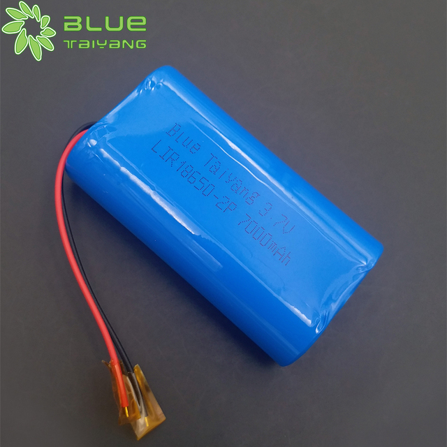 High Capacity 18650 Battery 3 7v 7000mah Recargable Lithium Ion Battery Pack 1S2P with BMS 3.7v Li Ion Battery 7000mah
