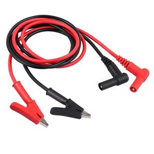 1 Pair Banana Plug to Alligator Clip Test Lead Crocodile Clip Lab Test Cable with Banana Plug Heavy Duty 1M Long for Multimeter - Product Image 1