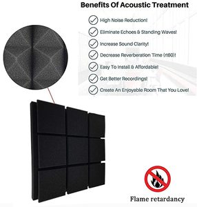 Cunei in Schiuma Acustica per Assorbimento del Suono, Design 3D, Soluzione per Appartamenti, Ospedali, Magazzini, Isolamento Acustico, Design Grafico - Product Image 3