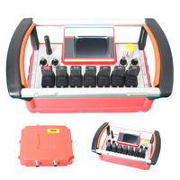Kit de Control Remoto Inalámbrico Multicanal con 7 Joysticks y Pantalla para Maquinaria de Construcción Compleja