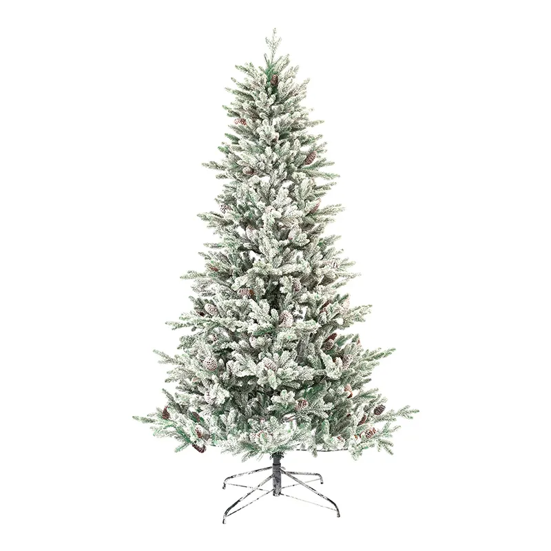 Лидер продаж, 7,5 елка с теплыми белыми светодиодными лампами, искусственные навесные украшения для новогодних елок