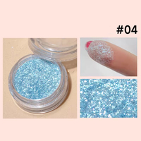 Poudre scintillante fine, non toxique, respectueuse de l'environnement, sans danger pour la peau, imperméable, longue durée, pour la décoration des ongles et le maquillage