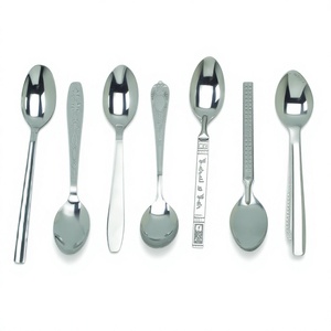 สแตนเลสทะเลทรายช้อนส้อมช้อนชาช้อนซุปขนม - Product Image 1
