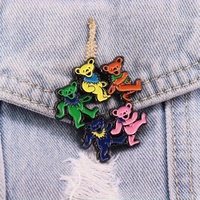 Ours dansants Épingle en émail Rock Band Inspiration Broche Album de musique Épingle en émail Fans Collections de cadeaux