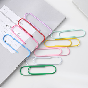 Vente en <span class=keywords><strong>gros</strong></span> de 4 pouces méga grands trombones mignons colorés <span class=keywords><strong>gros</strong></span> trombones fournitures scolaires de bureau - Product Image 5