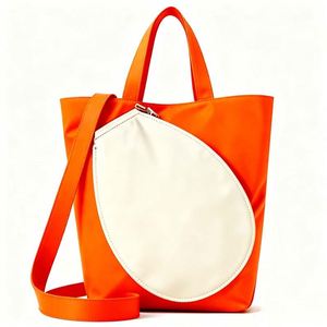 Women <b>Canvas</b> Tote Bag with Detachable Tennis Racket Shape Pouch Multi-purpose Crossbody <b>Handbag</b> Fashion Shopping Shoulder Bag - Product Image 3