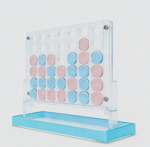 Juego de Ajedrez Magnético Acrílico Cuádruple - Juego de Mesa Moderno para Interiores - Product Image 5