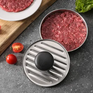 Manjia Non-Stick Hamburger Mold Meat Beef Cheese Veggie Burger Maker For Grill Griddle BBQ Barbecue