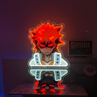 Ventes directes d'usine Impression UV, My Hero Academy Neon Lights Lampe au néon personnalisée Cadeau créatif Décoration de vacances Lampe Signe de la maison