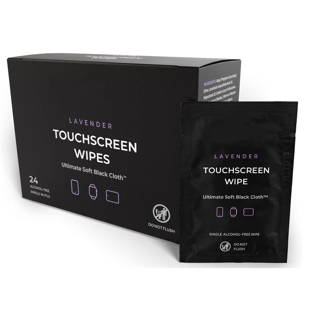 Individually Wrapped Large Soft Phone Wipes Plant Based Cleaning Screen Wipes for Electronics