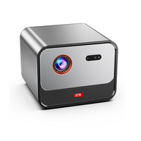 Proyektor GTV Android 11.0 Kecerahan Tinggi 2200 Ansi Lumen, Wifi Dual-band 2.4+5g, 2+32GB, Proyektor Hologram Ponsel