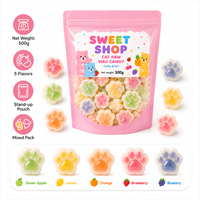Bonbons gélifiés aux fruits chinois en bouteille de cire, décorés et emballés en sachet, confiserie dure fruitée et sucrée pour la décoration