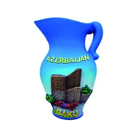 جديد جرة الثلاجة المغناطيس الراتنج هدية تذكارية سياحية مخصص أذربيجان السيراميك جرة الثلاجة المغناطيس
