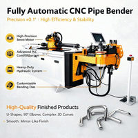 Machine de cintrage de tuyaux CNC hydraulique de haute précision à commande PLC pour tubes en acier inoxydable, alliage d'aluminium, cintrage 3D